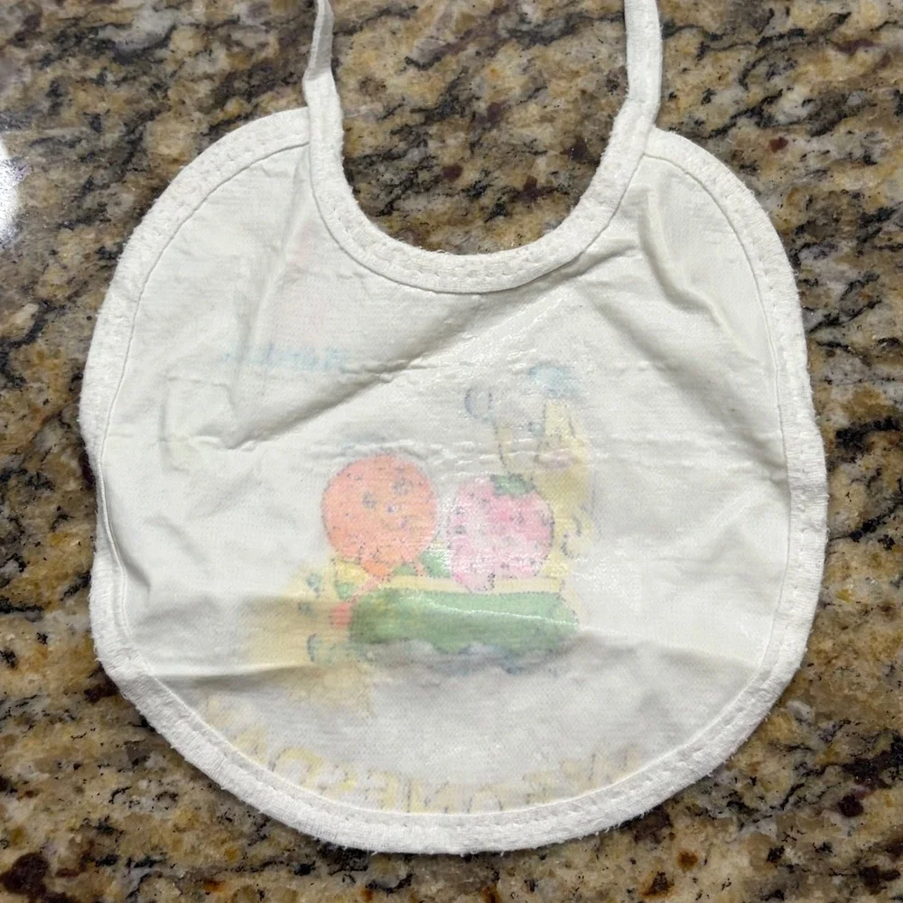 Vintage Playskool Baby Bibs Set of 3 Tuesday Wednesday Thursday Days of the Week